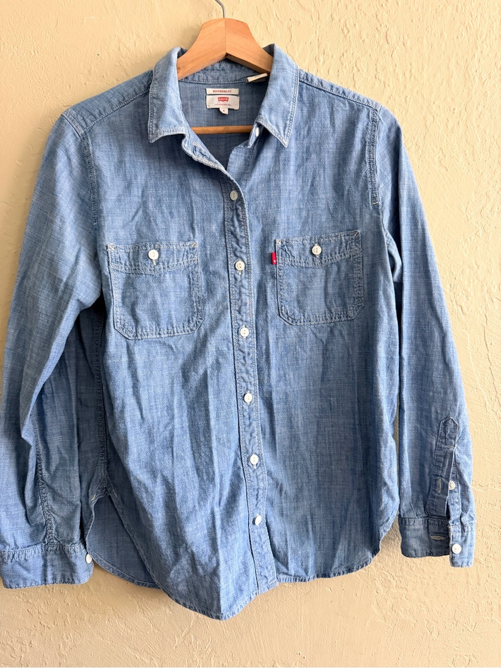 Levi's Light Blue Denim Button-Down Shirt